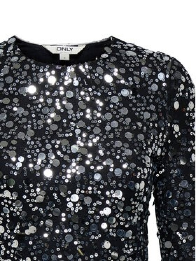 ONLY Bluzka Catina 15358382 Czarny Slim Fit