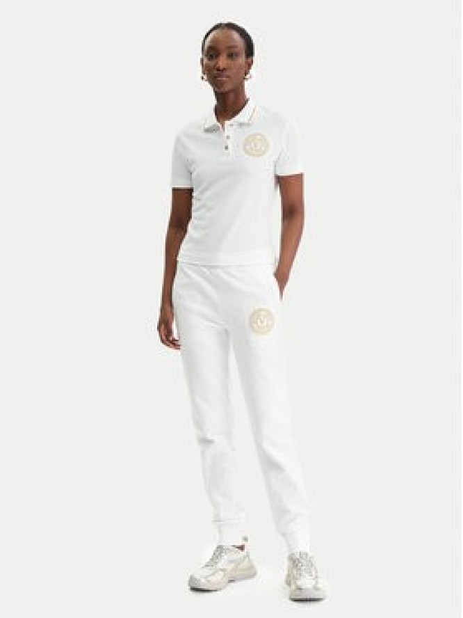 Versace Jeans Couture Polo 80HAGT02 CJ01T Biały Regular Fit