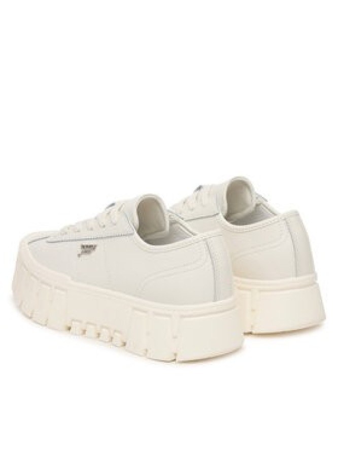 Tommy Jeans Sneakersy Tjw Platform Sneaker Leather Lc EN0EN03165 Biały