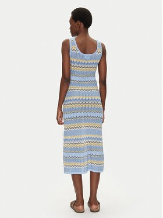 Iconique Sukienka dzianinowa IC25-061 Niebieski Regular Fit