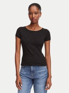 BOSS T-Shirt C_Espia_1 50565989 Czarny Slim Fit