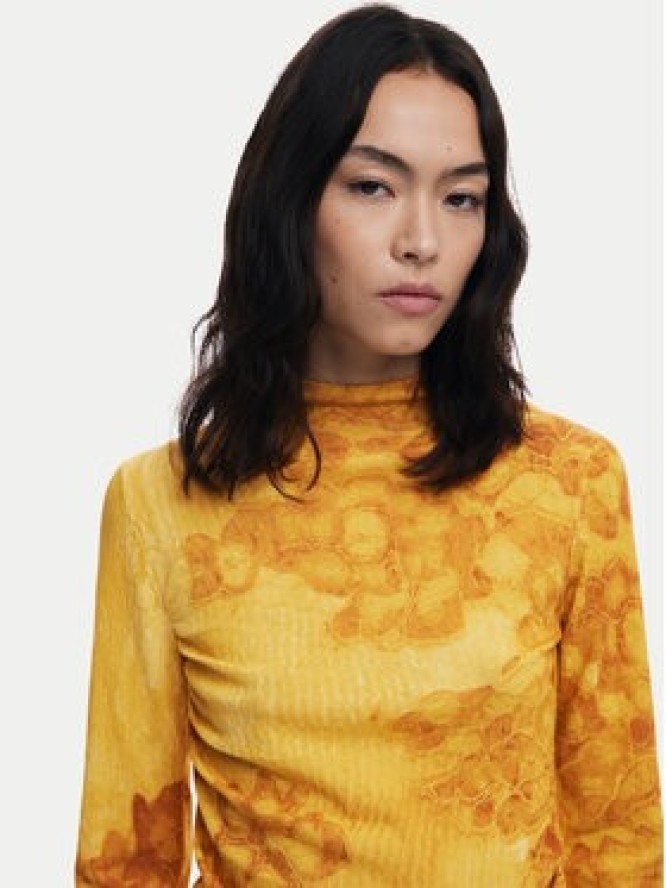 Desigual Golf Ottawa 25WWJF38 Żółty Regular Fit