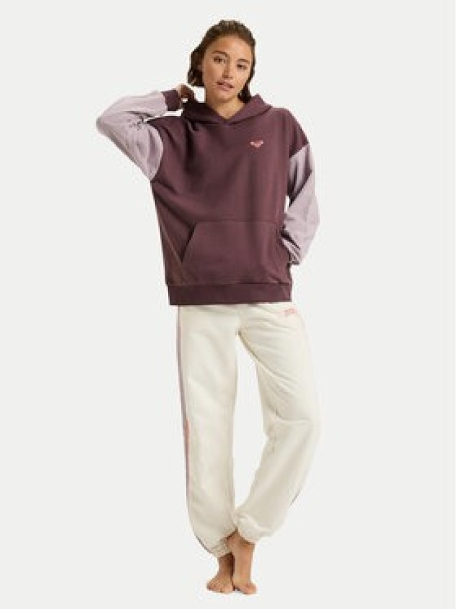 Roxy Bluza Essential Energy ERJFT05009 Bordowy Regular Fit