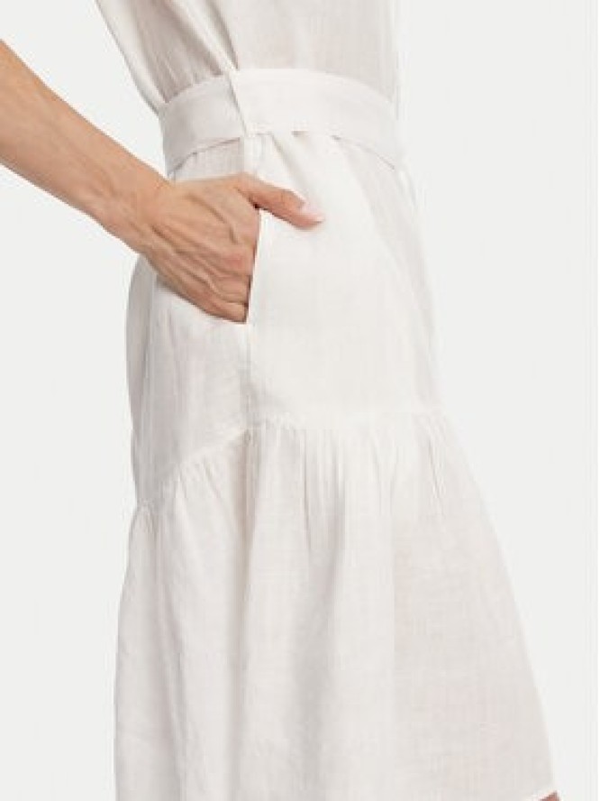 Gant Sukienka koszulowa 4503434 Biały Regular Fit