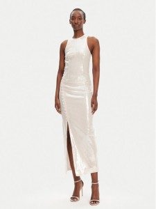 ROTATE Sukienka wieczorowa 113738800 Écru Slim Fit