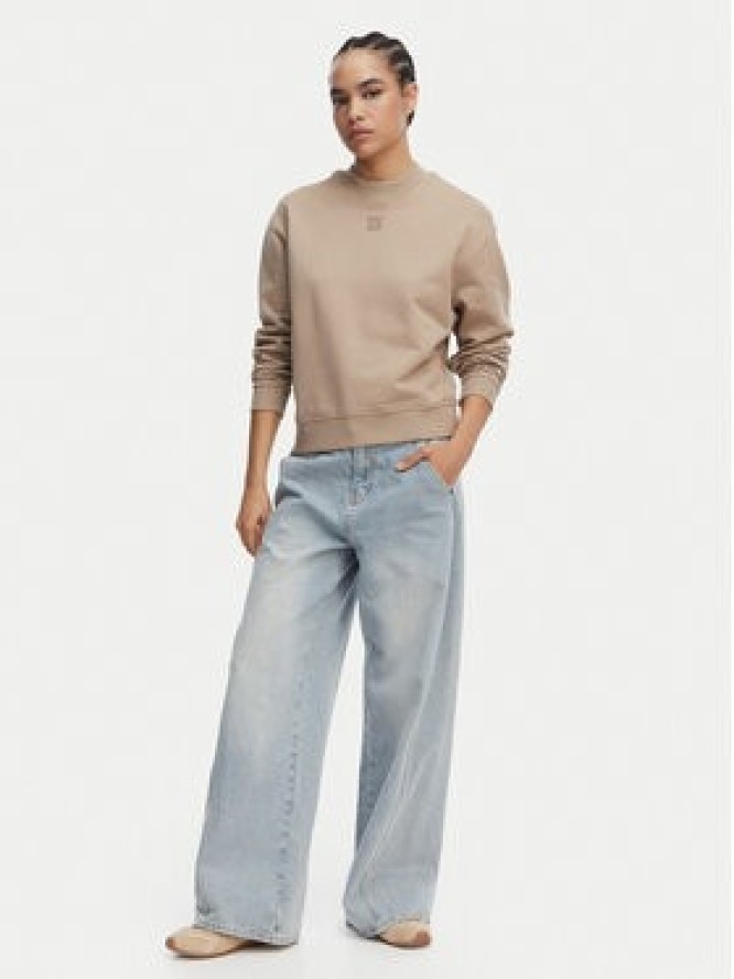 HUGO Bluza Daxandria 50527463 Beżowy Regular Fit