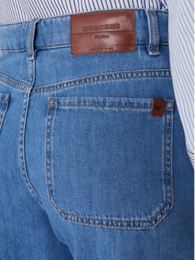 Weekend Max Mara Jeansy Vega 2615181041 Niebieski Wide Leg