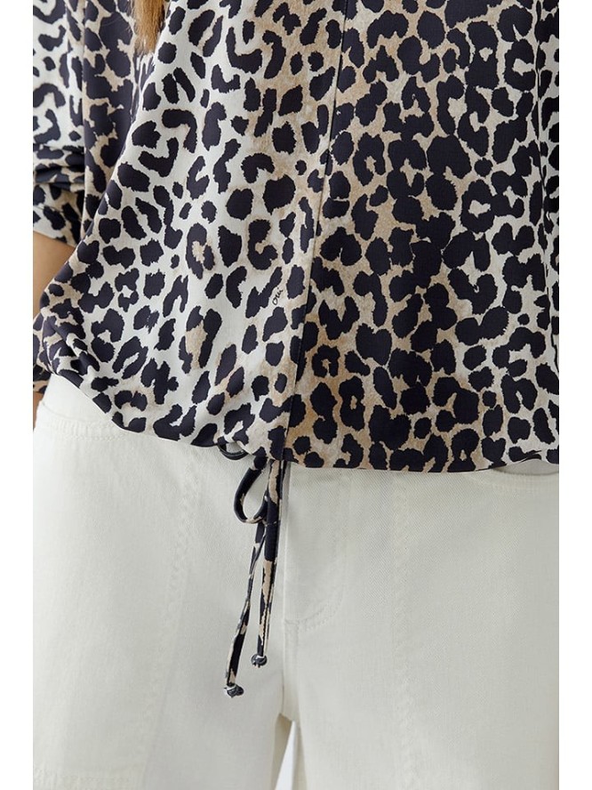 Oui Bluzka w kolorze czarno-karmelowym rozmiar: 38