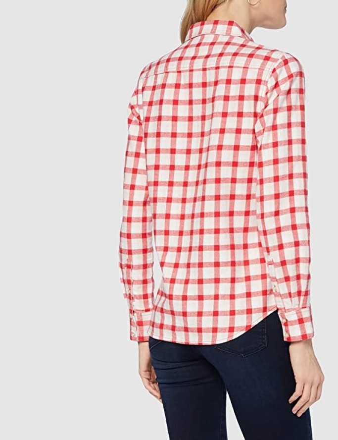 WRANGLER LS 1PKT SHIRT DAMSKA KOSZULA MATERIAŁOWA LOLLIPOP RED W5Z1T2XSK 112130367