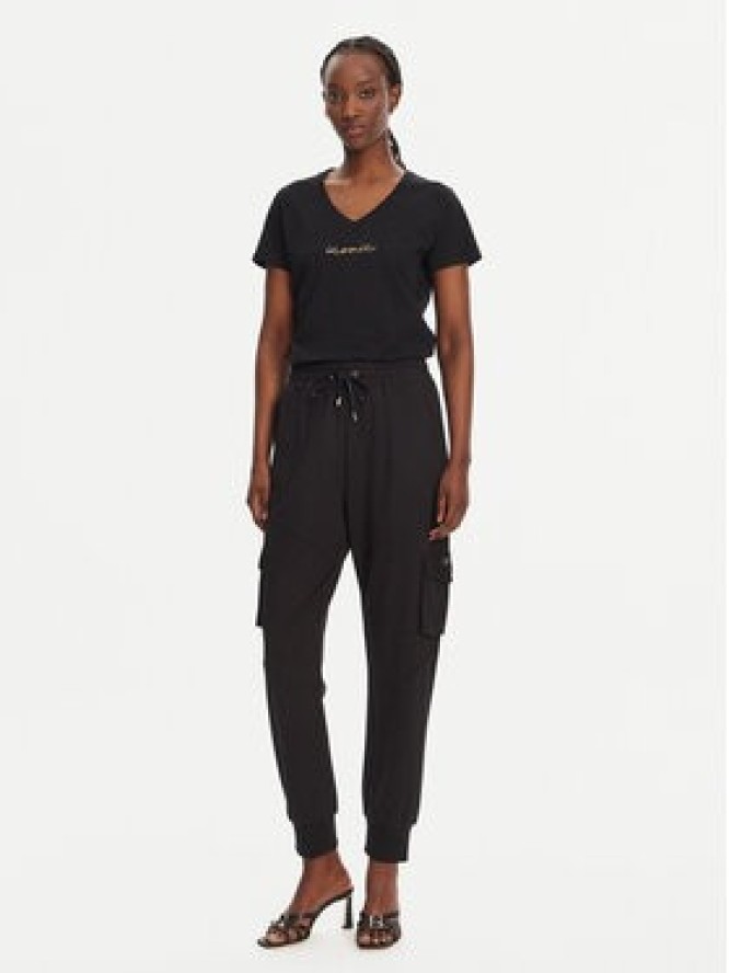 Liu Jo Sport T-Shirt TA5179 J6040 Czarny Regular Fit