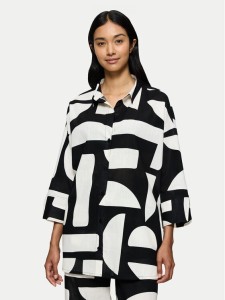 Triumph Koszula Summer 10222569 Czarny Oversize