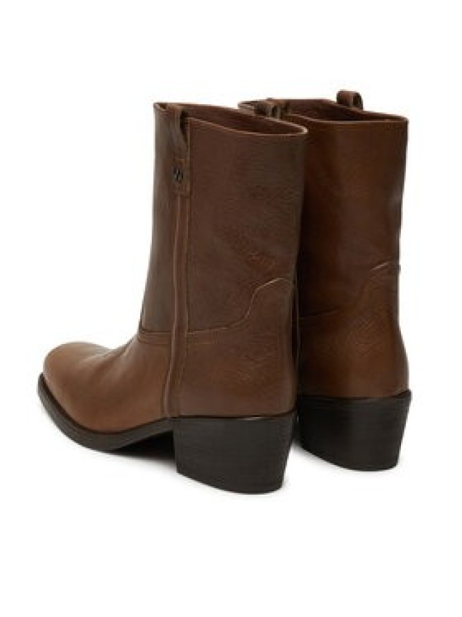 Weekend Max Mara Botki Ranch 2525796034600 Brązowy