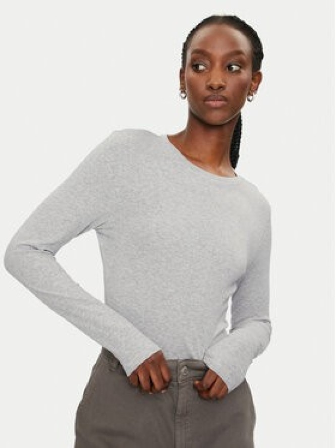 ONLY Bluzka Riley 15323159 Szary Slim Fit