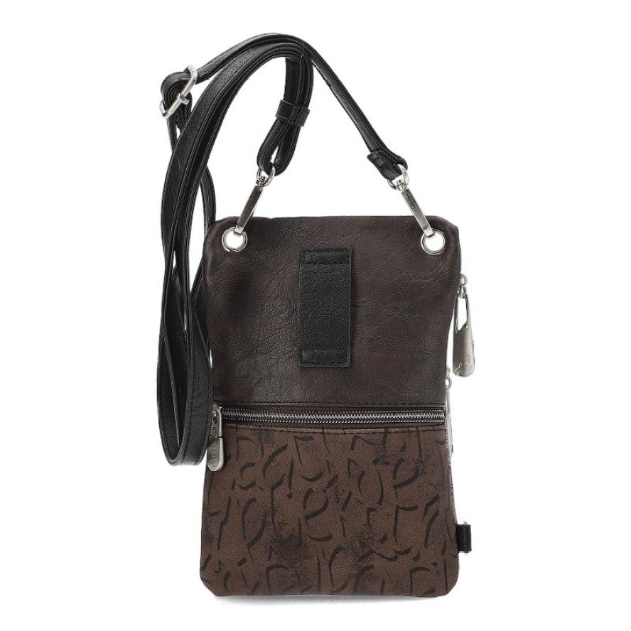 Brązowa Damska Torebka Na Telefon/Dokumenty Anekke