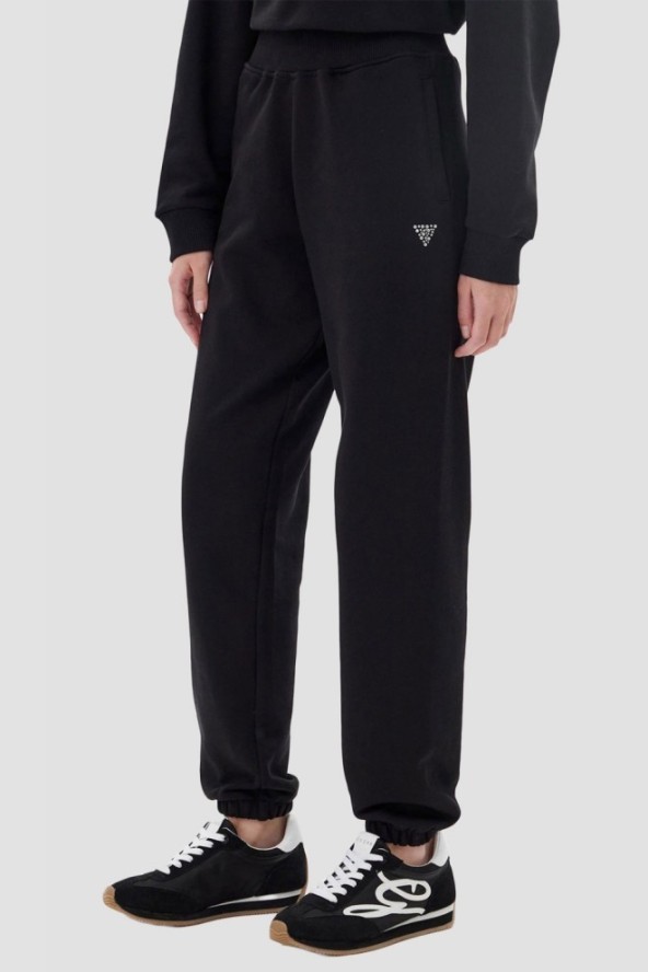 GUESS Czarne damskie spodnie dresowe Primula, Rozmiar XS