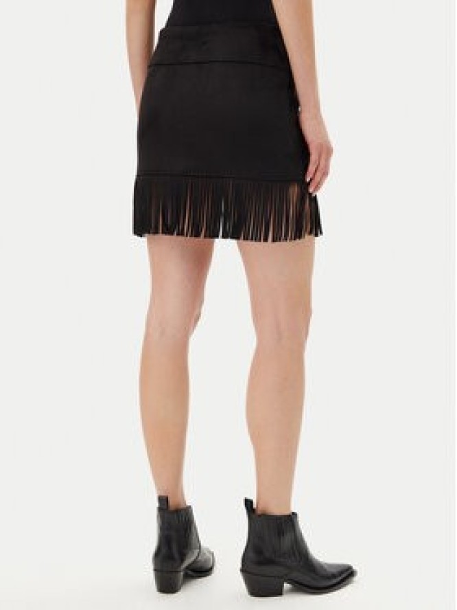 Noisy May Spódnica z imitacji skóry Abby 27033111 Czarny Regular Fit