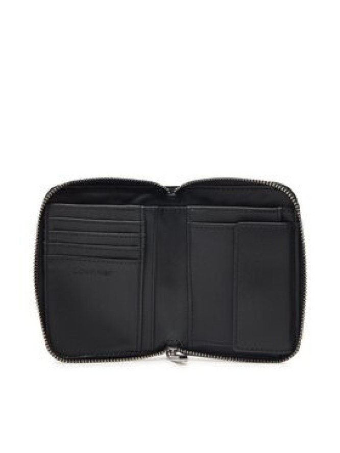 Calvin Klein Portfel Embossed Logo Medium Zip Around K60K612965 Czarny
