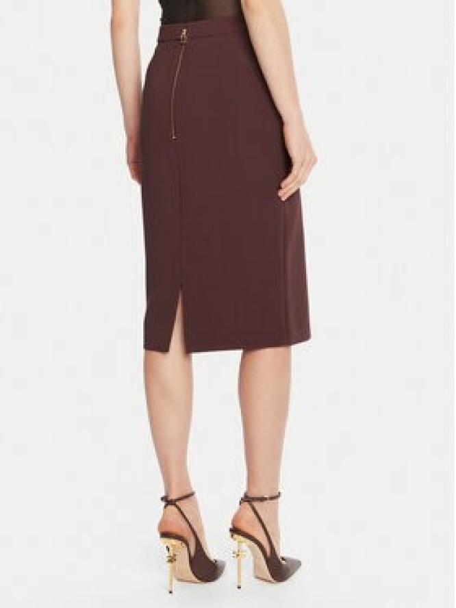 Elisabetta Franchi Spódnica ołówkowa GO-137-56E2-V320 Bordowy Regular Fit