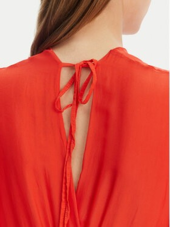 Haveone Sukienka letnia AFF-N006 Pomarańczowy Loose Fit