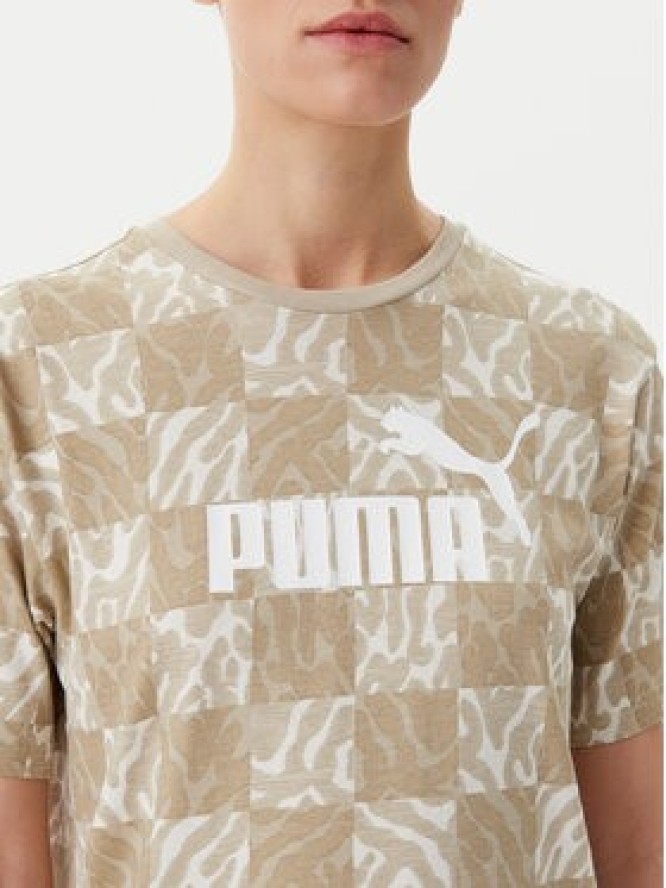Puma T-Shirt Ess Graphic 685070 Beżowy Loose Fit