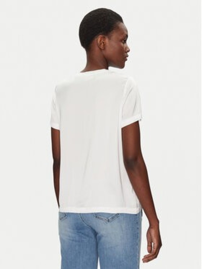 ViCOLO Bluzka TD0007 Biały Relaxed Fit