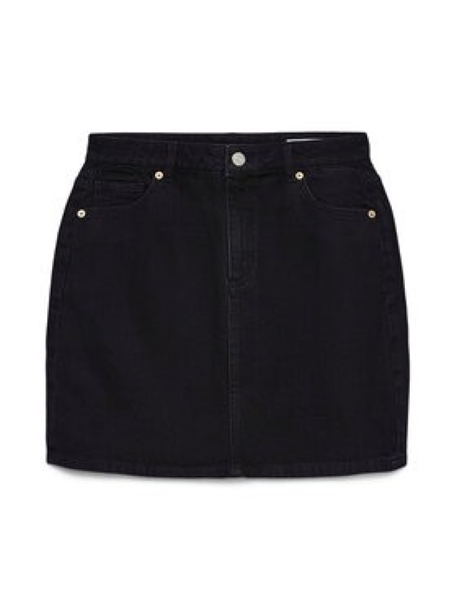 Vero Moda Spódnica jeansowa Tessa 10301536 Czarny Regular Fit