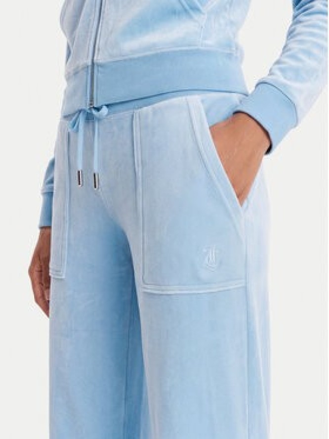 Juicy Couture Spodnie dresowe Layla JCSEBJ001 Błękitny Flared Leg