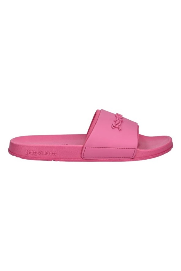 JUICY COUTURE Różowe klapki damskie Embossed Slider, Rozmiar 36