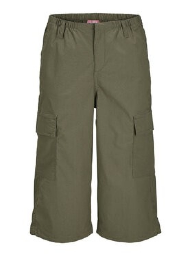 JJXX Spodnie capri Olga 12271698 Zielony Straight Fit