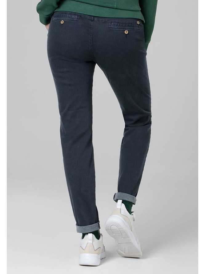 Timezone Spodnie chino "Madison" w kolorze granatowym rozmiar: W24