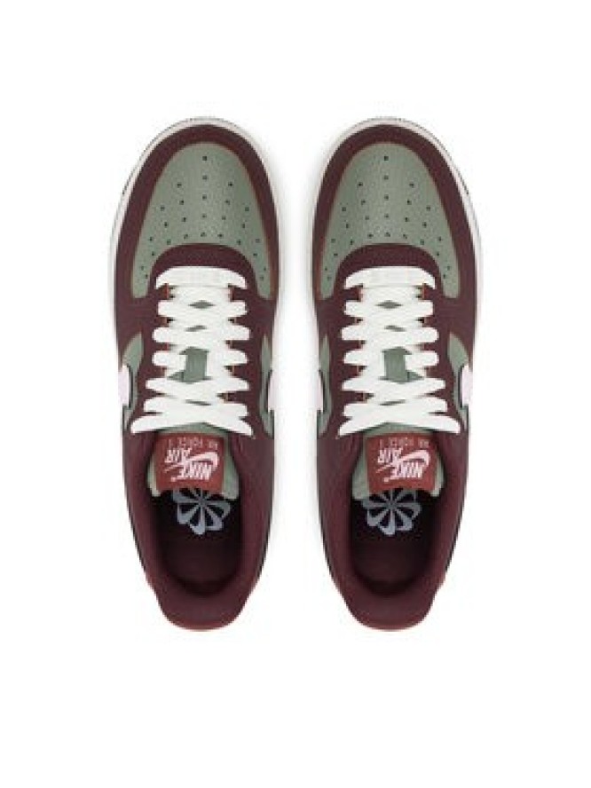 Nike Sneakersy Air Force 1 '07 Next Nature Wmns HQ4047 Bordowy