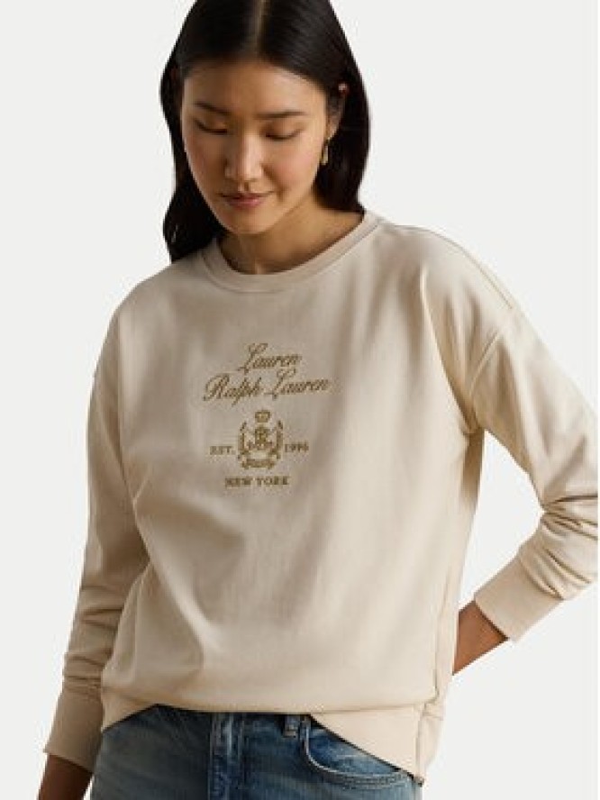 LAUREN RALPH LAUREN Bluza 200P13944002 Kremowy Regular Fit