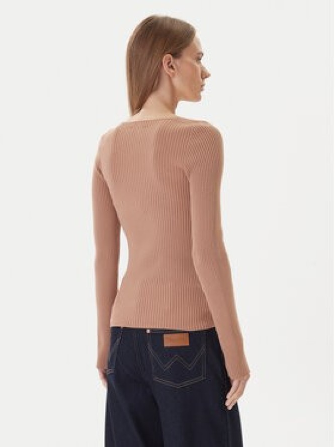 Kontatto Sweter 3M0830C Beżowy Slim Fit