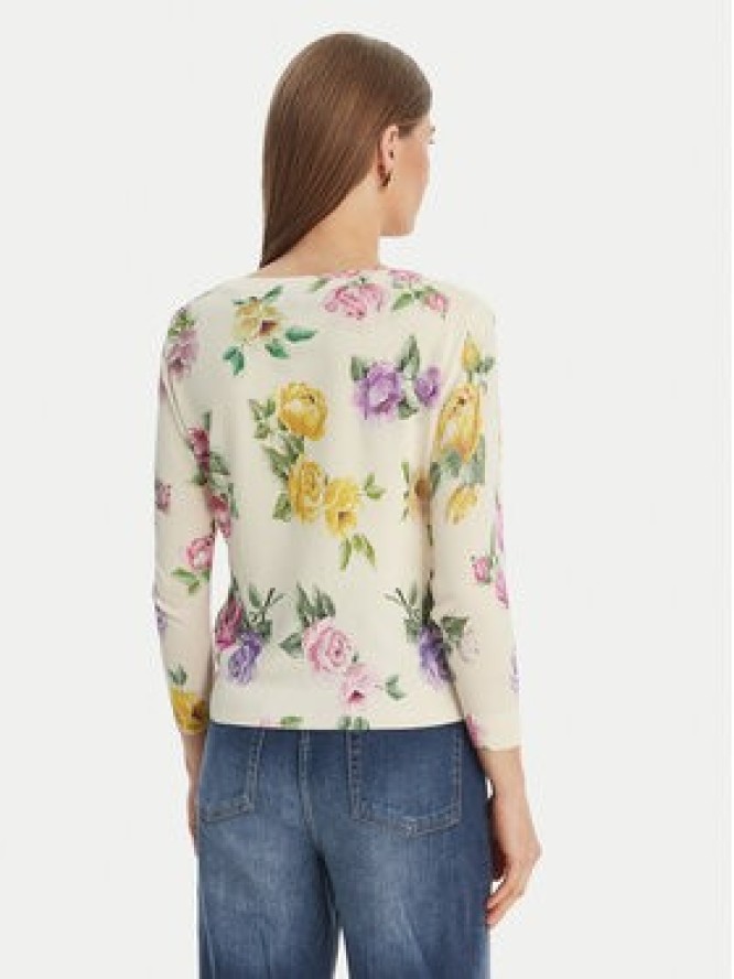 Luisa Spagnoli Kardigan Contesto 100300 Beżowy Slim Fit