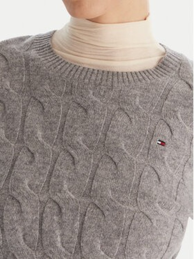 Tommy Hilfiger Sweter WW0WW43586 Szary Regular Fit