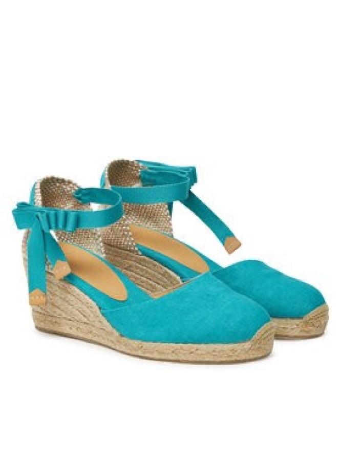Castañer Espadryle Carina/6/002 021644 Turkusowy