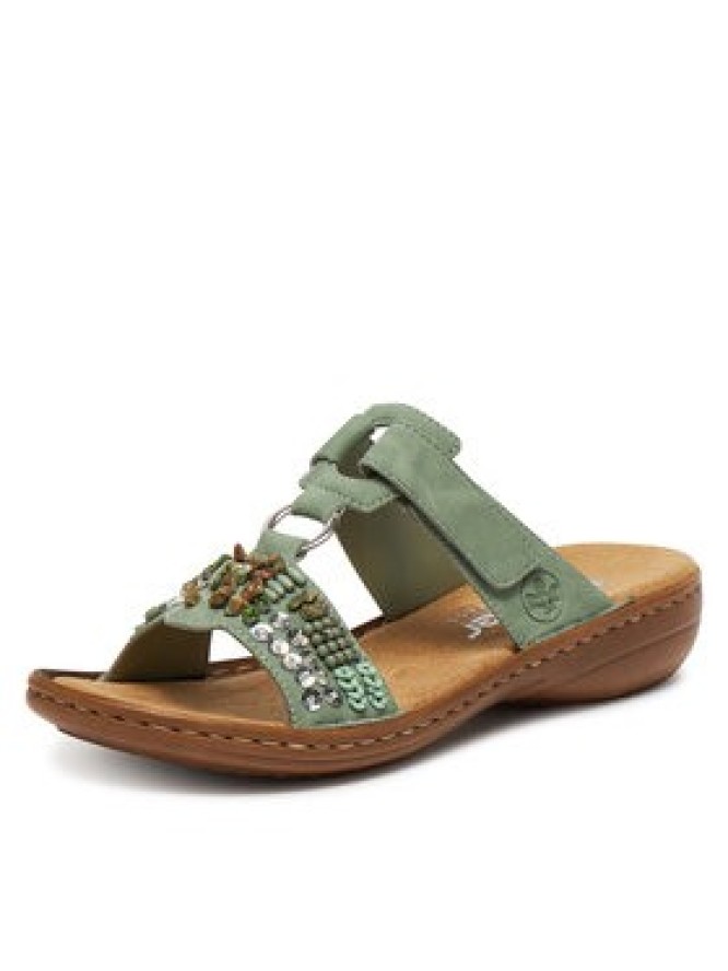 Rieker Klapki 60814-52 Zielony
