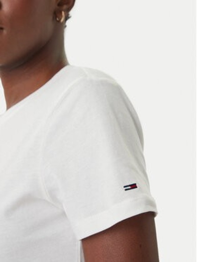 Tommy Jeans T-Shirt DW0DW22277 Biały Regular Fit