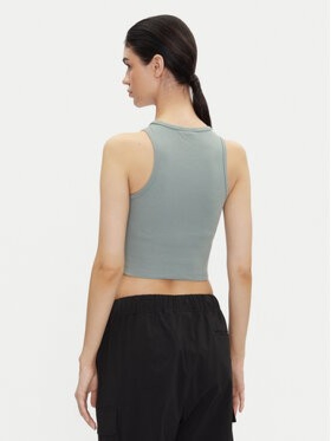 adidas Top Essentials JC9005 Zielony Slim Fit