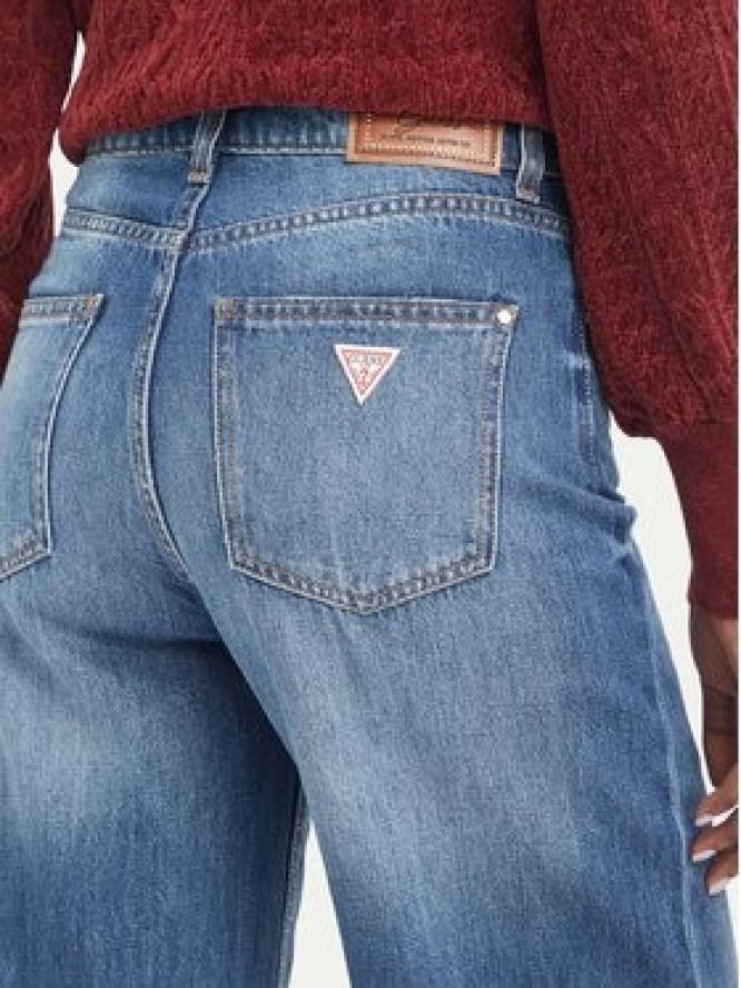 Guess Jeansy W6YA1A D1339 Niebieski Wide Leg