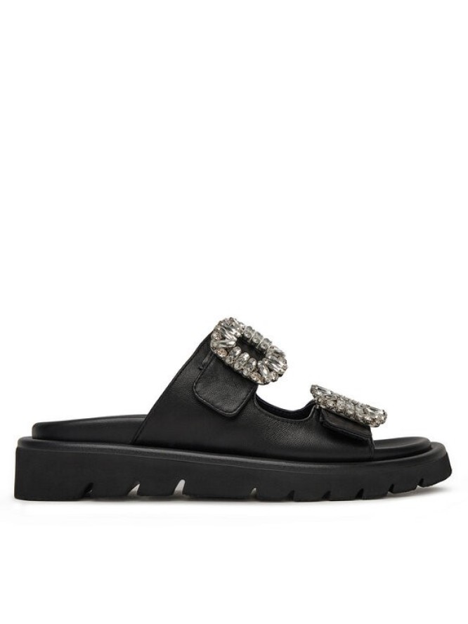 Eva Minge Klapki LILY-VII75-06-1 Czarny