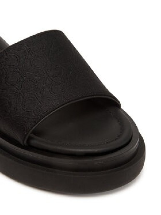 Calvin Klein Klapki Flatform Slide Jacq HW0HW02461 Czarny