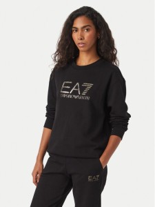 EA7 Emporio Armani Bluza 7W001366 AF12473 MC004 Czarny Regular Fit
