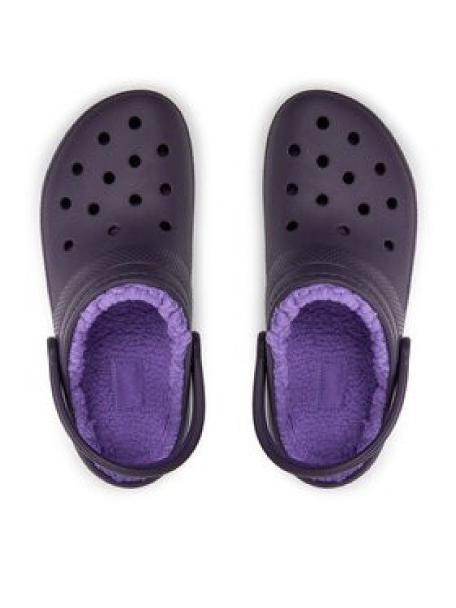 Crocs Klapki Classic Lined Clog 203591 Fioletowy