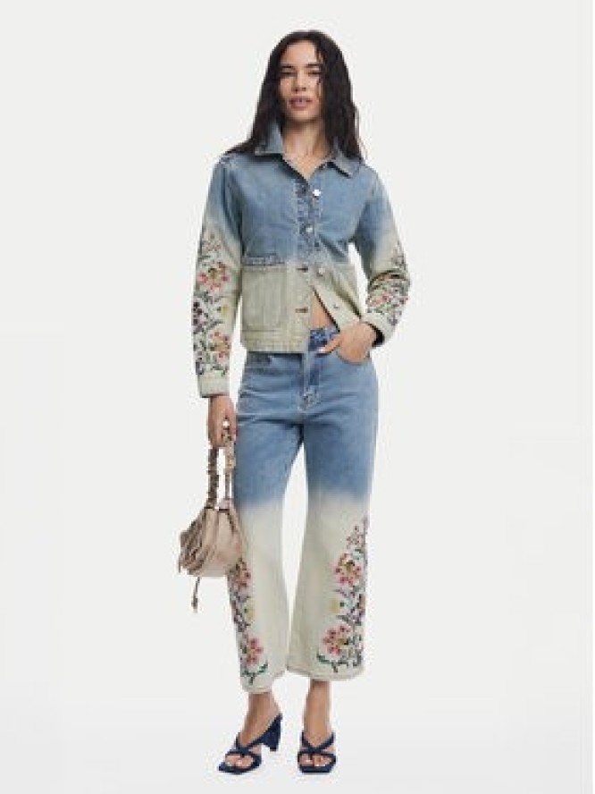 Desigual Kurtka jeansowa Houston 25SWED06 Niebieski Regular Fit