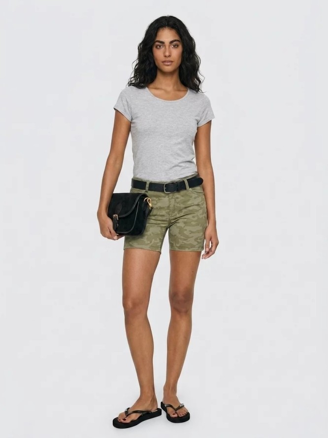 szorty damskie jeansowe khaki arla 397