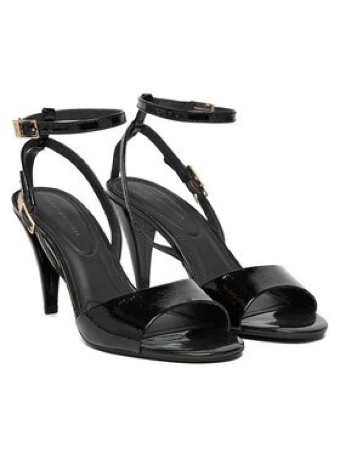 Tommy Hilfiger Sandały Th Elegant Patent Sandal FW0FW08961 Czarny