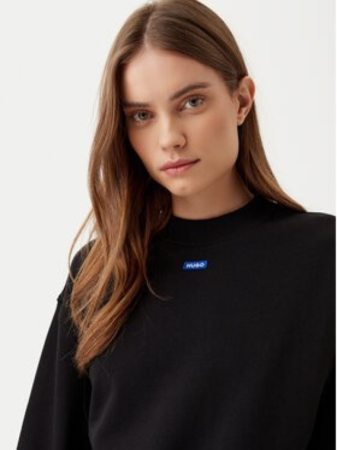 HUGO Bluza Delessa 50534344 Czarny Regular Fit