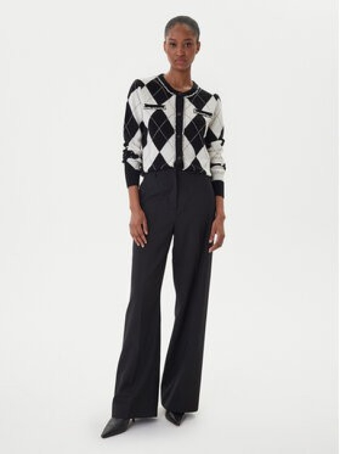 ICONA Kardigan RI5KT007 Czarny Regular Fit