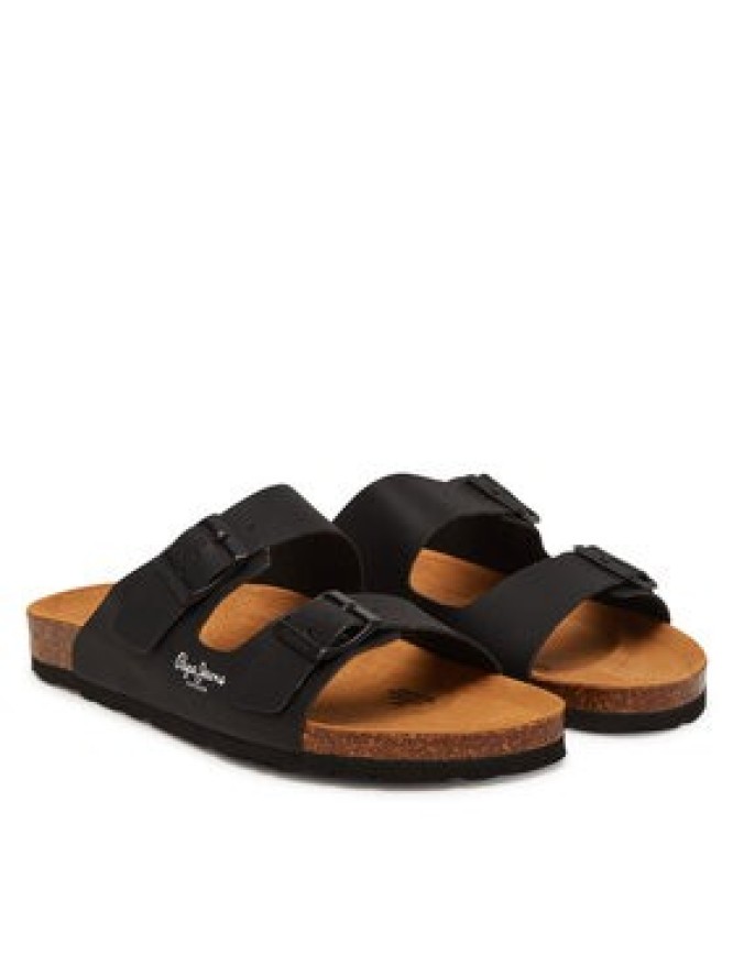 Pepe Jeans Klapki PLS90638 Czarny